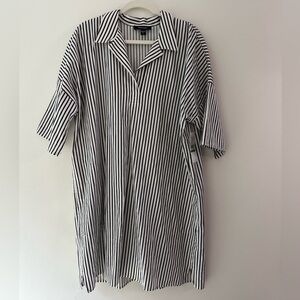 Karen Kane Striped Shirt Dress Size L